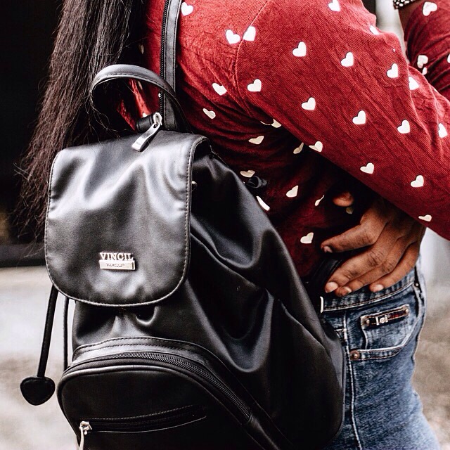 affordable backpack, black, black backpack
